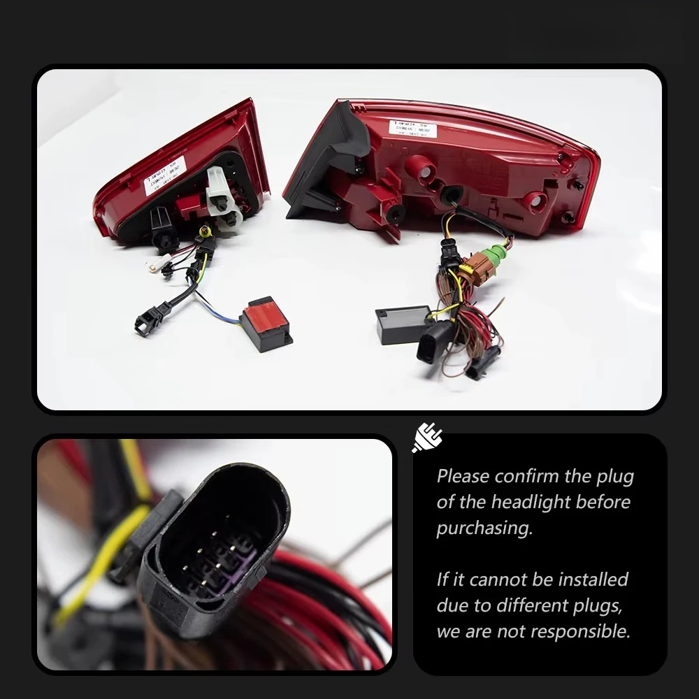 2 Luces LED para coche Audi A5, luz trasera 2008-2020, luz trasera S5, animación LED, DRL, señal dinámica, luz de marcha atrás, conjunto de iluminación trasera para automóvil, accesorios exteriores de repuesto