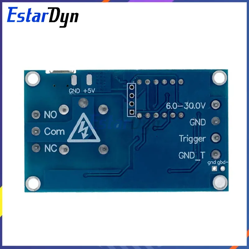 Estardyn-Módulo de relé de 6-30V, interruptor de temporizador, ciclo de retardo ajustable, Control de encendido/apagado para Arduino, electrónica DIY