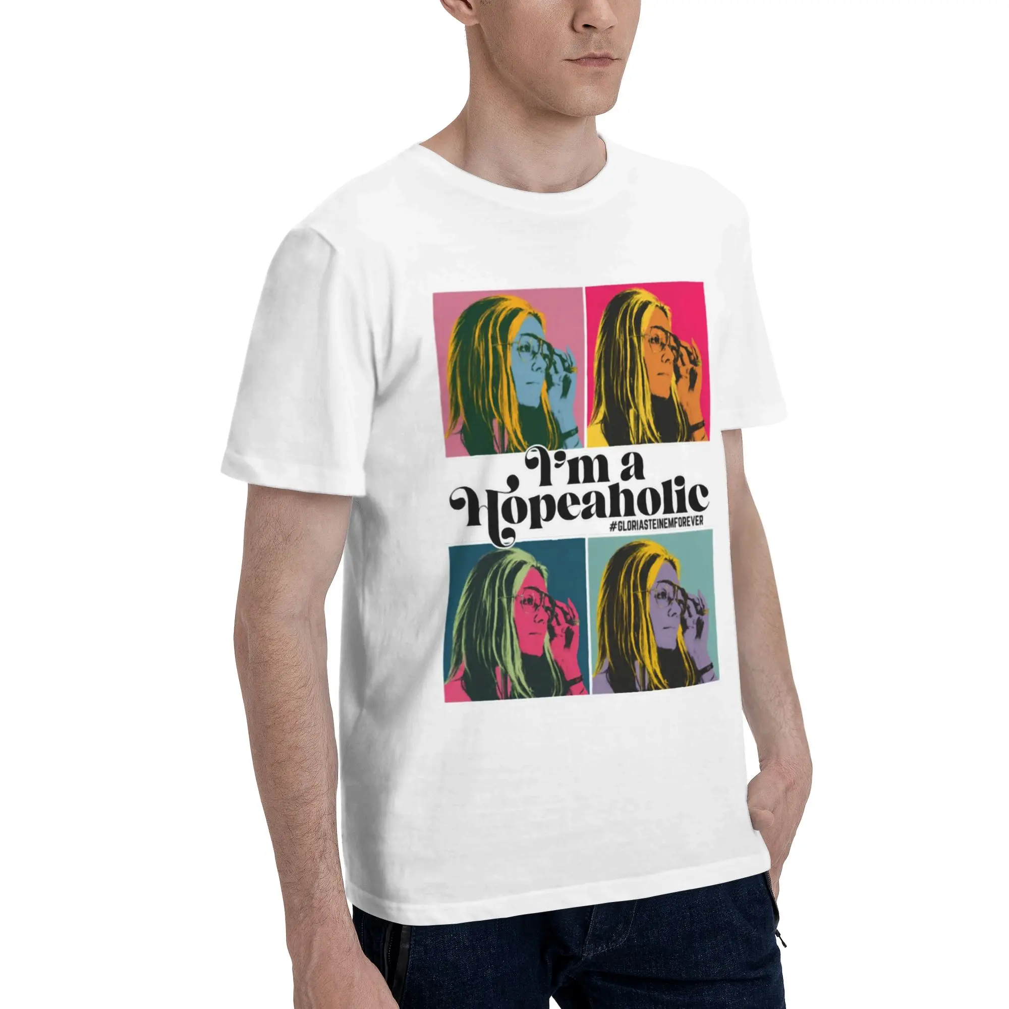 Men Women RIP Gloria Steinem  T Shirt 100% Cotton Printed T-Shirt  Clothing Outfits