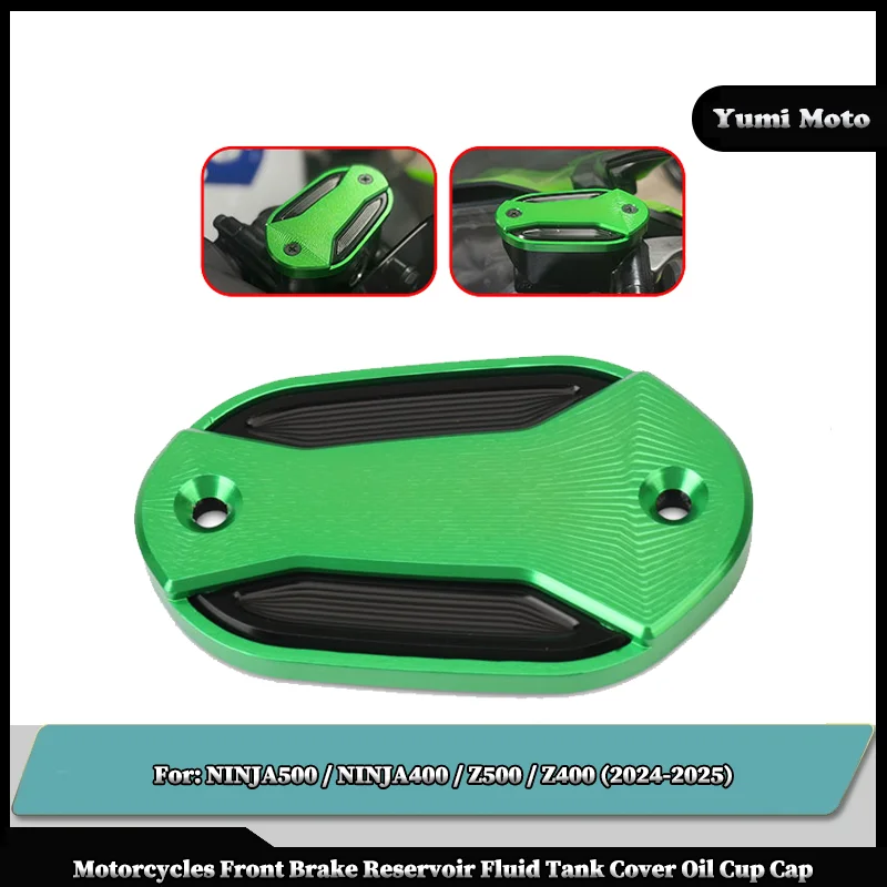 

Motorcycles Accessories Front Brake Reservoir Fluid Tank Cover Oil Cup Cap For KAWASAKI NINJA500 NINJA400 Z500 Z400 2024-2025
