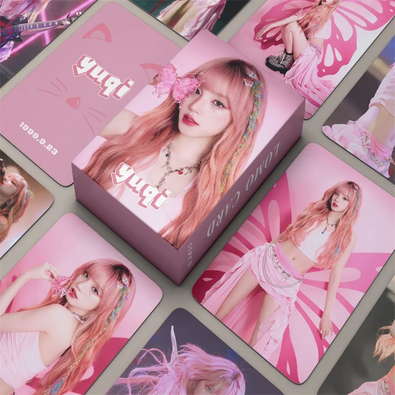 

55 шт./компл. (G)I-DLE Idol Girl Group, новая серия, персональная ломо-карта, HD печать, фотокарты ShuHua SoYeon Minnie MiYeon YuQi, подарок для фанатов