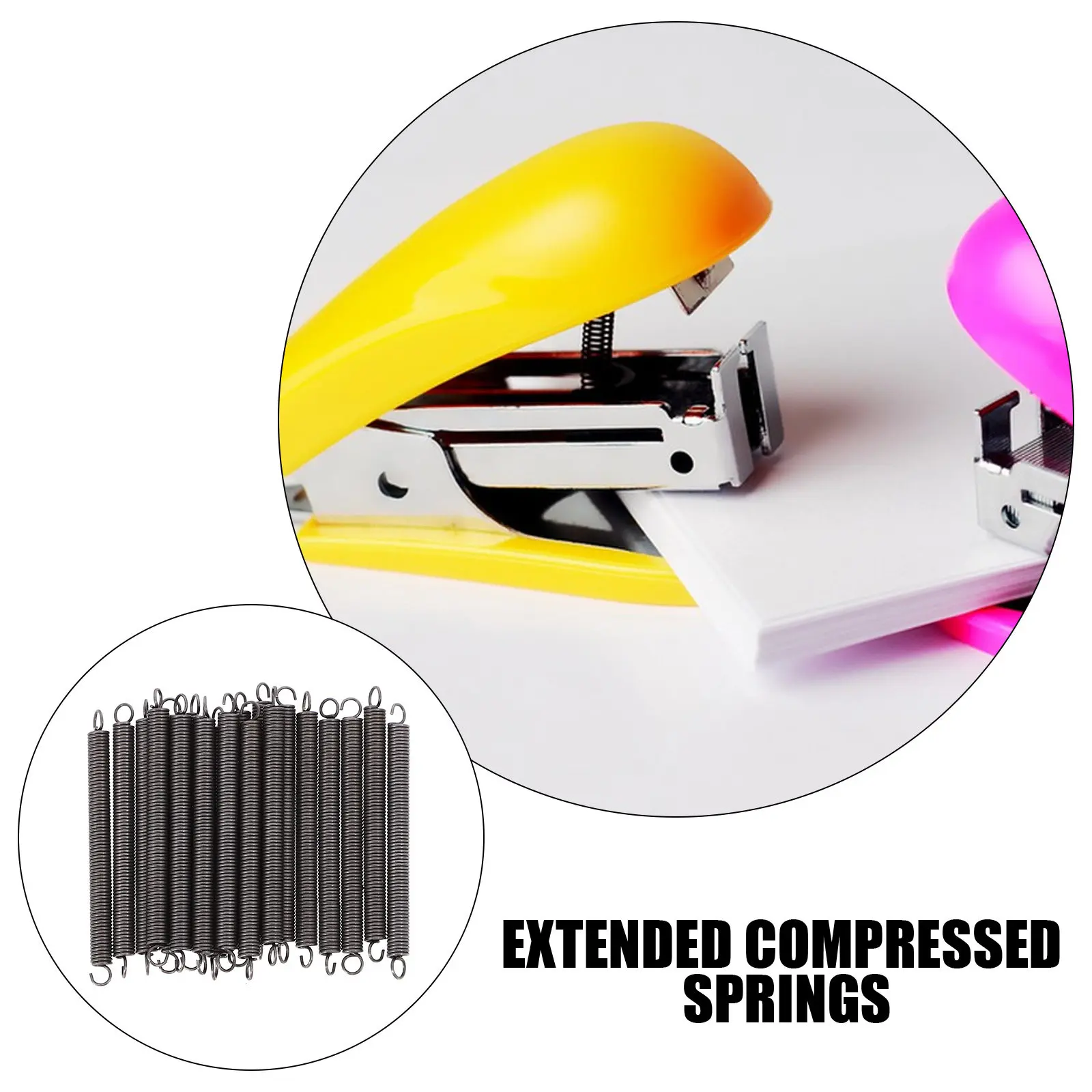 20Pcs Stainless Steel Extension Springs Small Size Hook Ends Mechanical Extension Springs for Home Repair Gate Latch