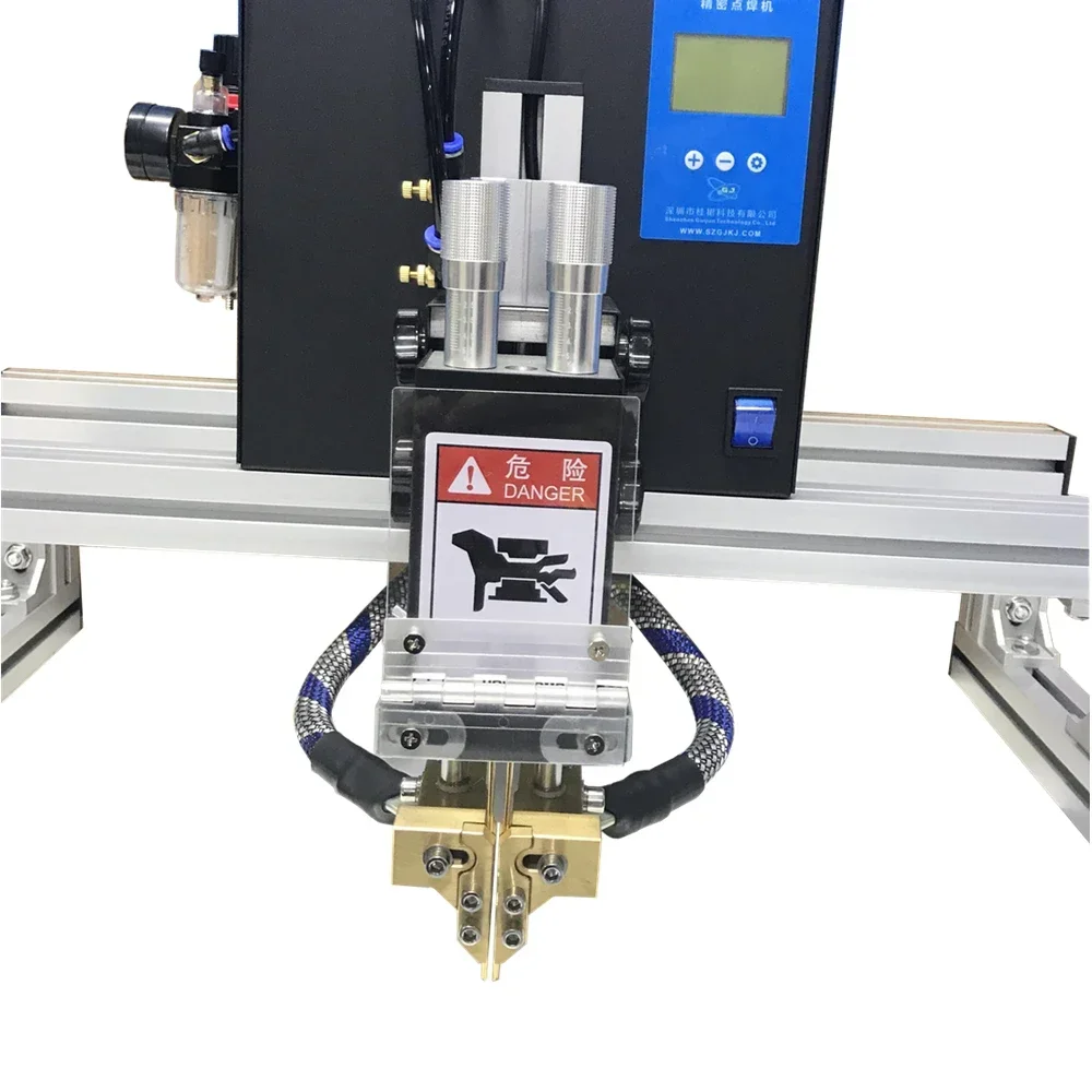Pneumatic Spot Welding Machine GJKJ01 10KW High Power 18650 Welder 0.05mm- 0.30mm 24 Hours Work Continuously for Lithium Battery