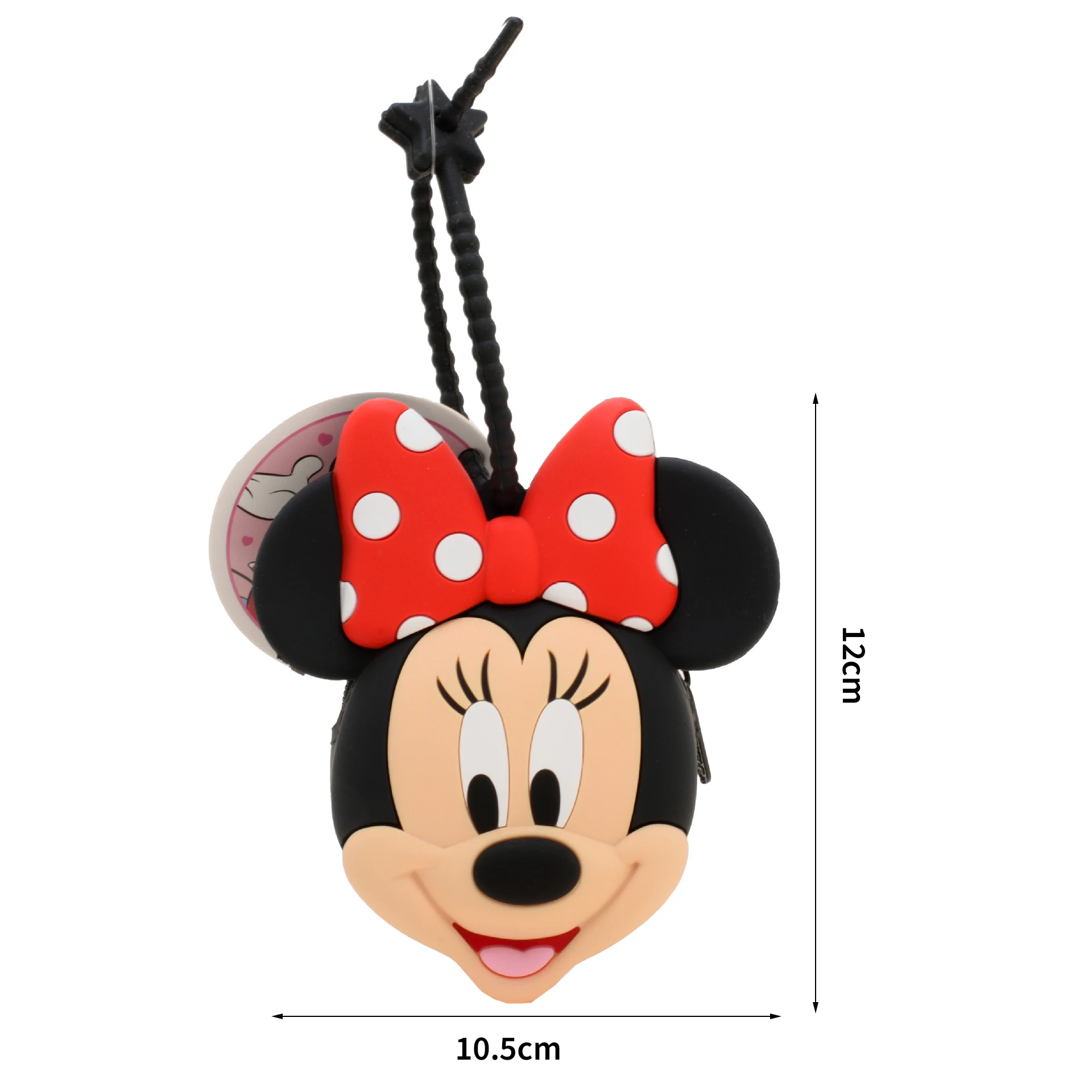 Disney-cartera de silicona de Mickey Mouse, monedero de Minnie Mouse, Mini bolso de mano para estudiantes, bolsas de almacenamiento para monedas, regalos