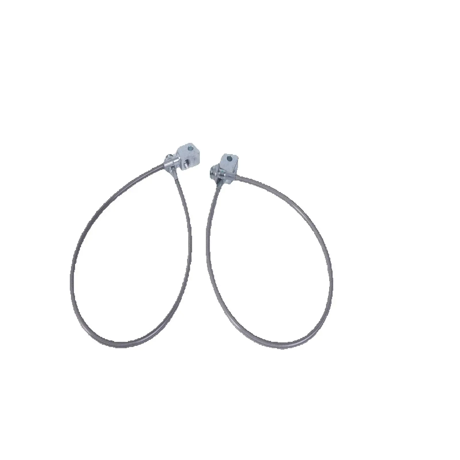 

2pcs Extended Braided Brake Hose Lines For 1988-2007 For Nissan Patrol GQ Y60 GU Y61