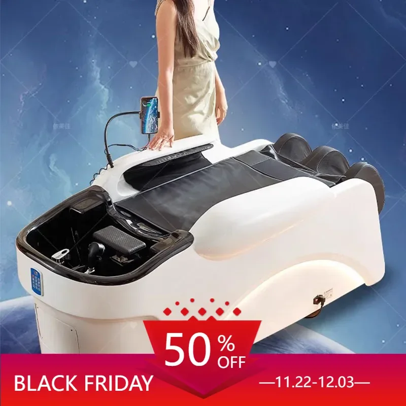 Spa Hair Machine Shampoo Bowl Chair Chairs Nail Products Salon Professional Washbasin Mobile Basin Women's Beauty Stand Bed