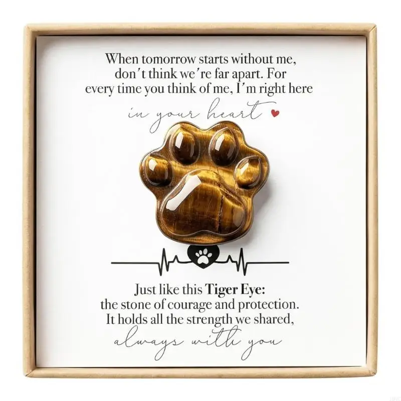 Pet Remembrance Paws Print Tokens for Pocket Carry and Display, Loss of Pet J0MC