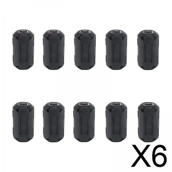 

Ferrite Clip on Cable Rings Black 5mm Suppressor Core Wire Filter for PC Laptop Data Cable Shield