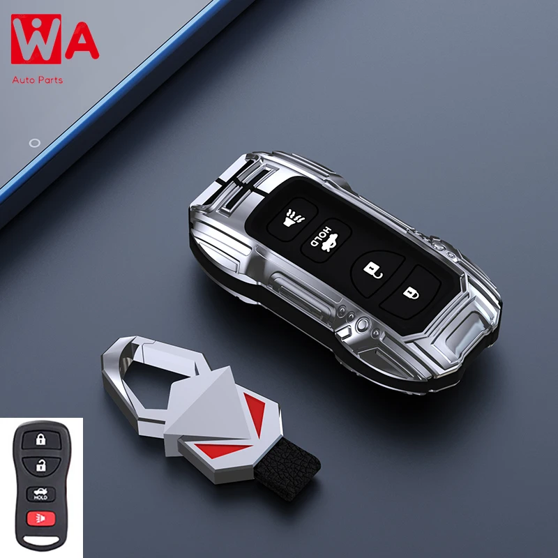 

3 4 Buttons Car Remote Key Zinc Alloy Case Fob For Nissan PATHFINDER X-TRAIL TIIDA VERSA 350Z MURANO Armada XTERRA FRONTIER