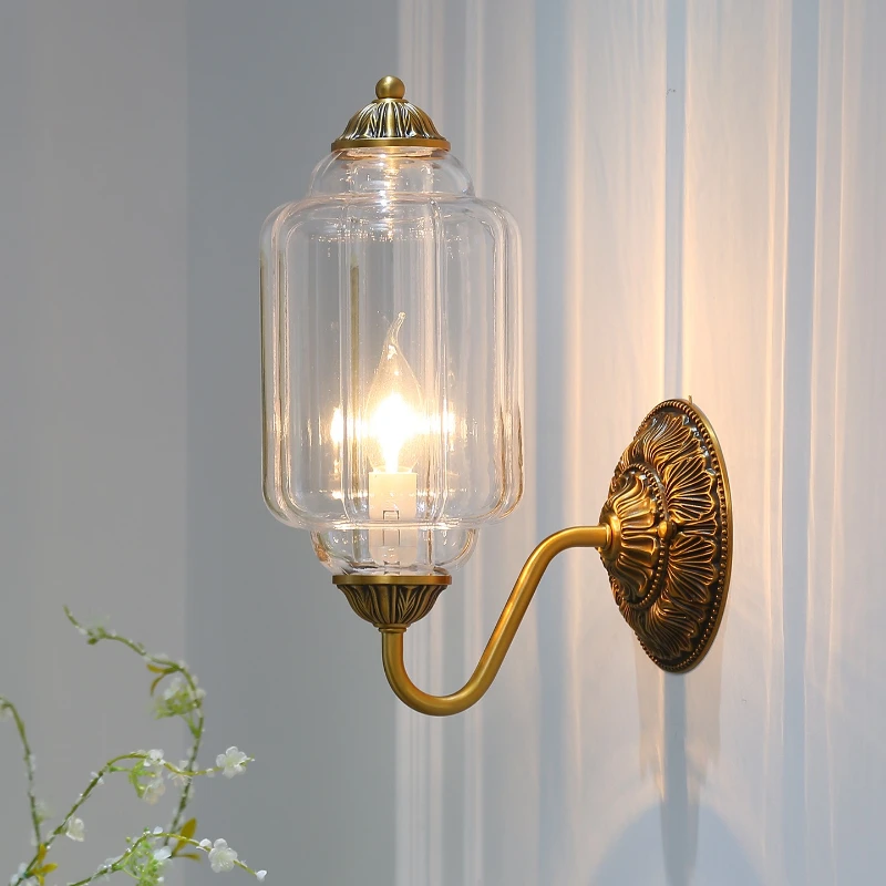 2026 SANDYHA French Retro Wall Lamp Cream Style Bathroom Mirror Headlight LED Lighting Fixture For Bedroom Shower Corridor Home