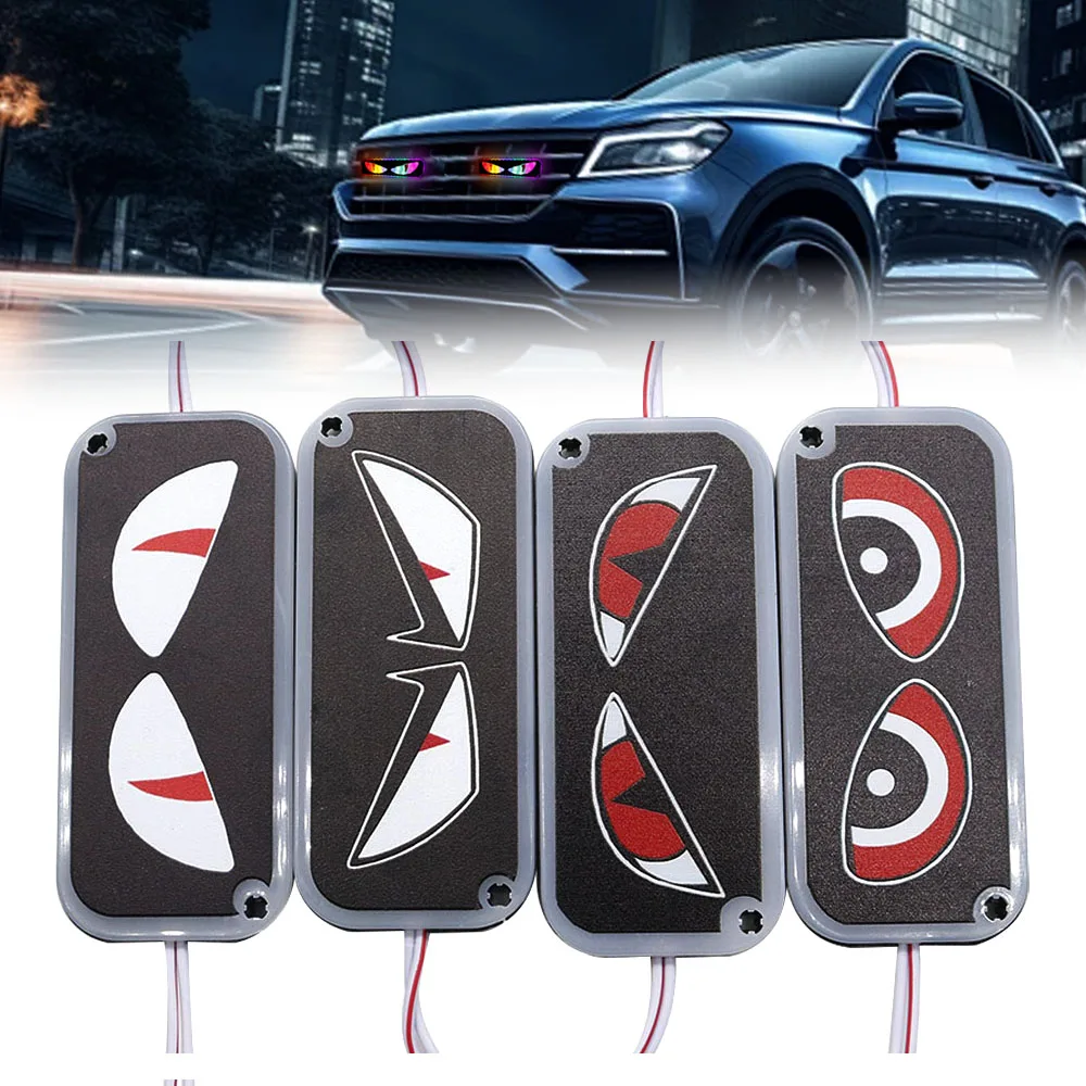 

1 шт. RGB авто мотоцикл светодиодный модуль короткий стиль Demon Eye стробоскоп сигнальная лампа автомобильный мигающий аварийный светильник