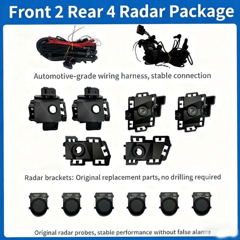 For Hyu-ndai Mufasa 2023 Parking Assistance Radar Original Factory Protocol Front Rear Radar Instrument Display Compatible