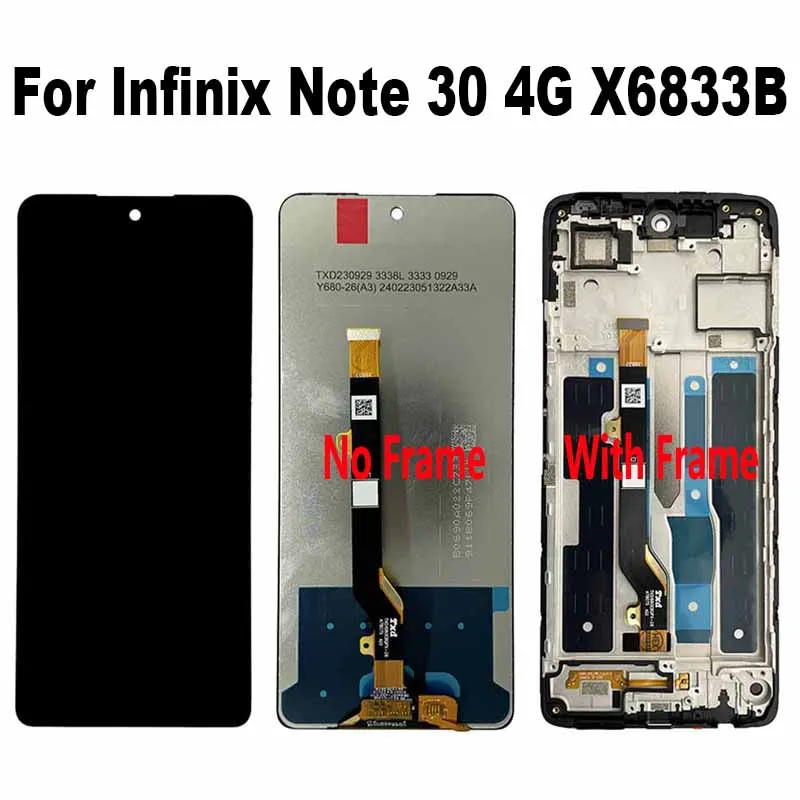 For Infinix Note 30 4G X6833B LCD Display Touch Screen Digitizer Assembly Replacement Parts