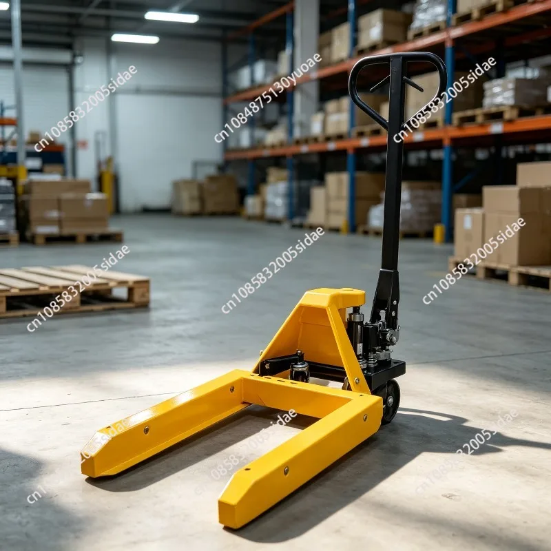 Turnover box trolley hand-held lifting tools trolley hydraulic pump high strength steel yellow
