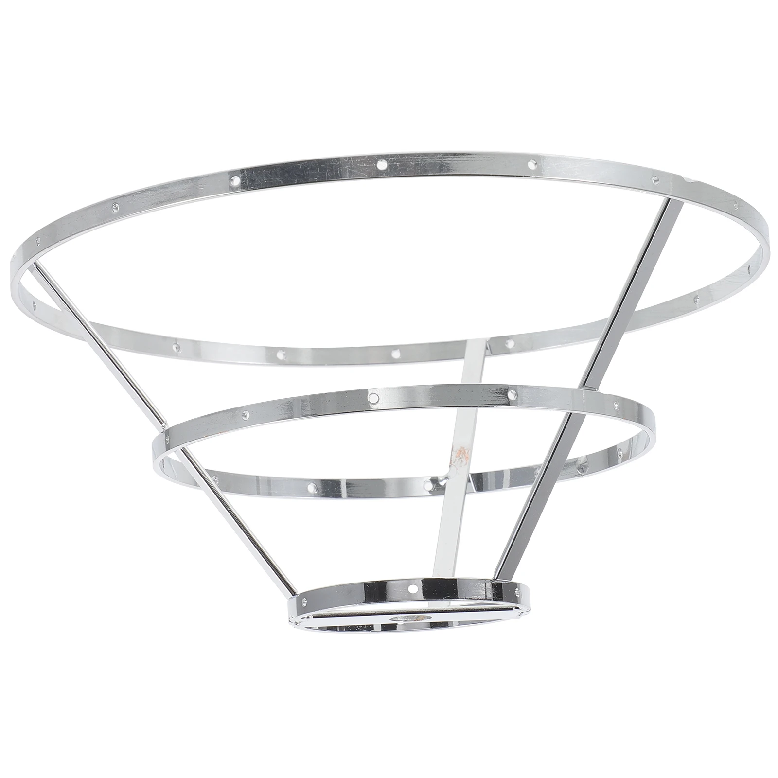 

Iron Lampshade Frame DIY Pendant Lamp Holder 3-Tier Sturdy Metal Lampshade Making Accessory for Hanging Lights