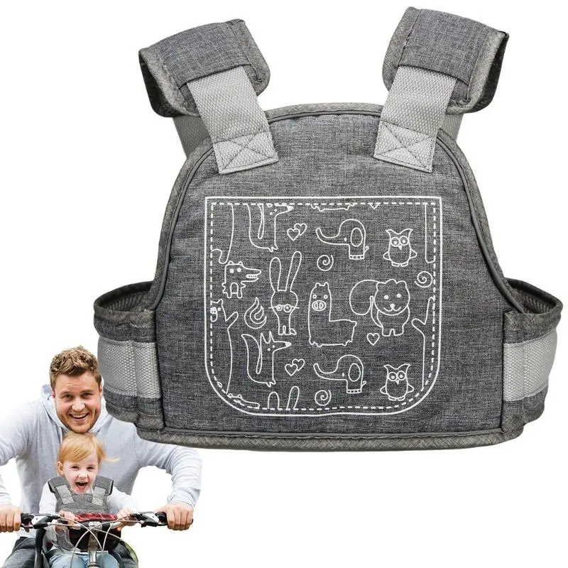 Motorcycle Harness For Kids Motorcycle Children Safety Belt Daily Cycling Aid Safety Vehicle Support Reflective Bicycle Kids