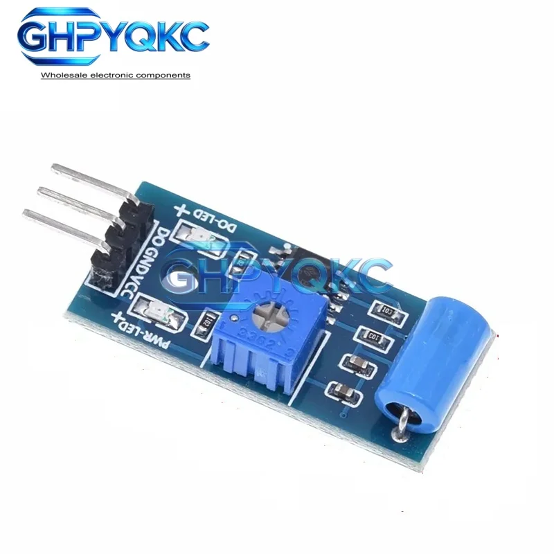 GHPYQKC SW-420 Normally Closed Vibration Sensor Module Vibration Switch Alarm Detector Board for Arduino DIY Projects