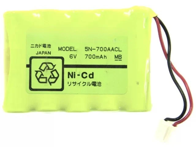 ，。for  Sanyo Cadnica 5N-700AACL Sanyo 6V 700mAh Rechargeable Battery Pack ，。