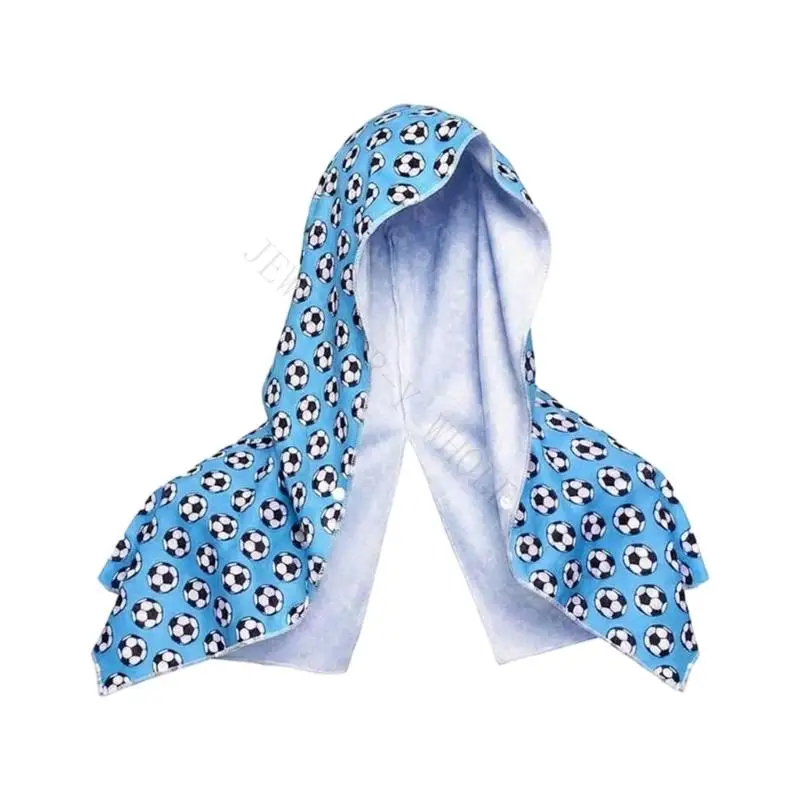 R7UF Multi Functional Sports Towel With Ice Cold Feel And Fast Drying Design Perfect For Football Enthusiasts