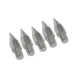 5pcs M10 GPS Pole Tip punta affilata punta di ricambio in acciaio inossidabile diametro 9.7mm prisma topografico asta asta lunghezza 33mm