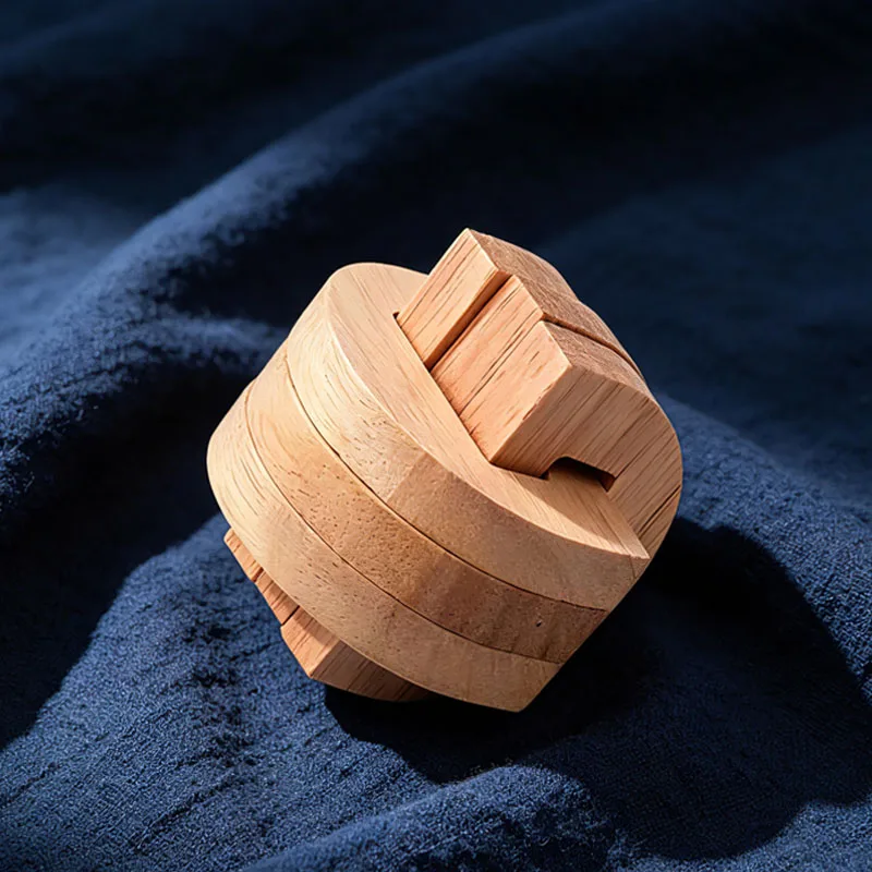 

Luban Lock Difficulty IQ Challenge Wooden Disentanglement Puzzles Unlock Interlocking Brain Teasers Toys For Kids Adults