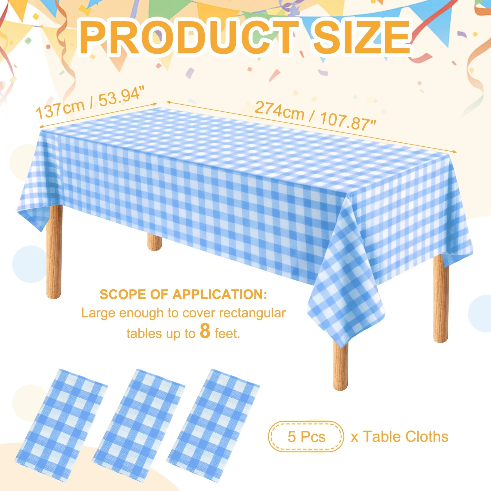 5pcs 54 x 108