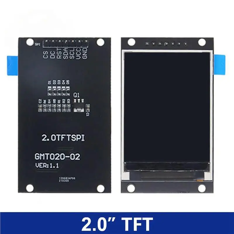 【Shop Now】2X TFT Display 2.0 Inch OLED LCD Drive IC ST7789V 240Rgbx320 Dot-Matrix SPI Interface For Arduio Full Color LCD