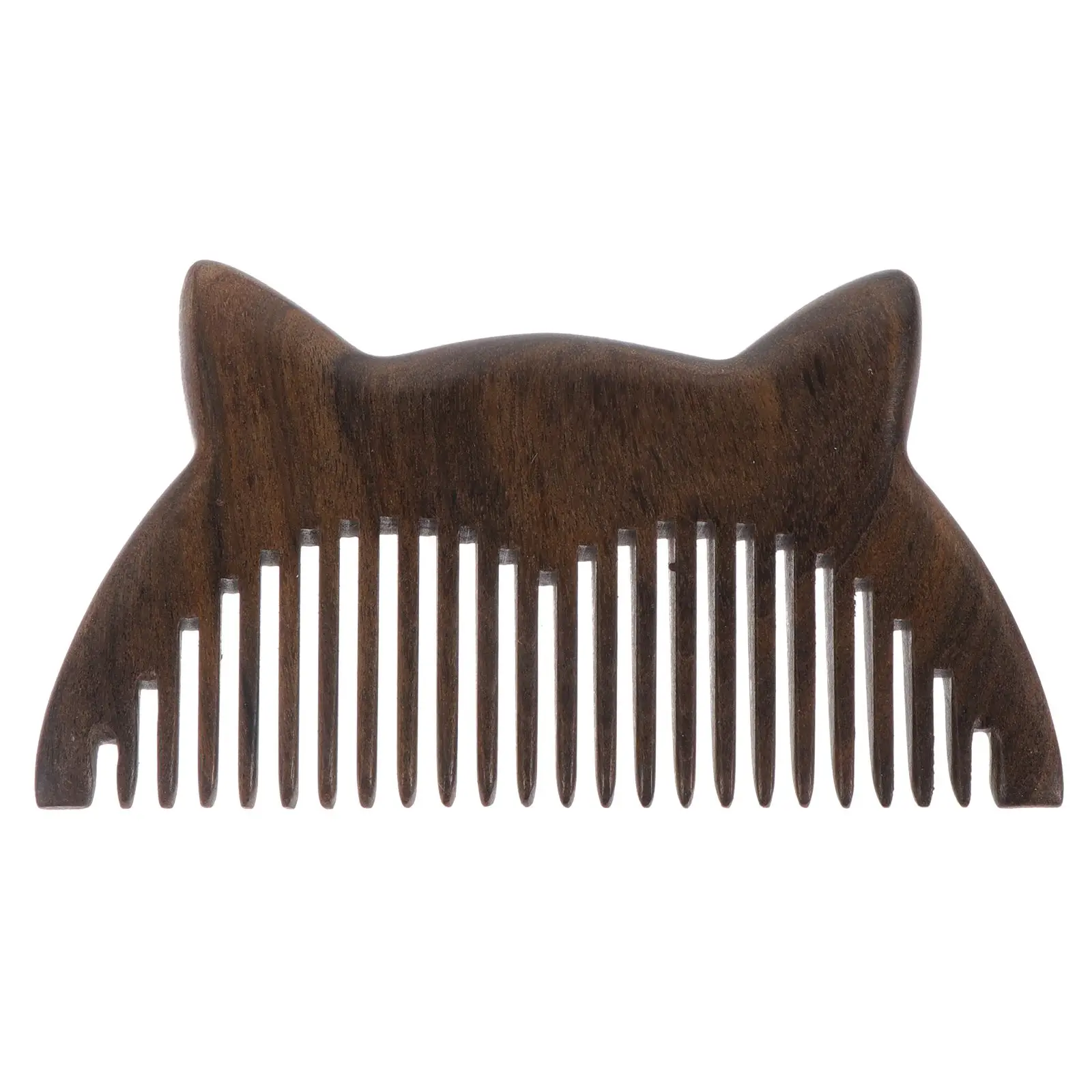 

S Comb Women Hairdressing Tool Portable Premium Ebony Smooth Long Thick Hair Wet Dry Healthy Blood Circulation Pure Wood