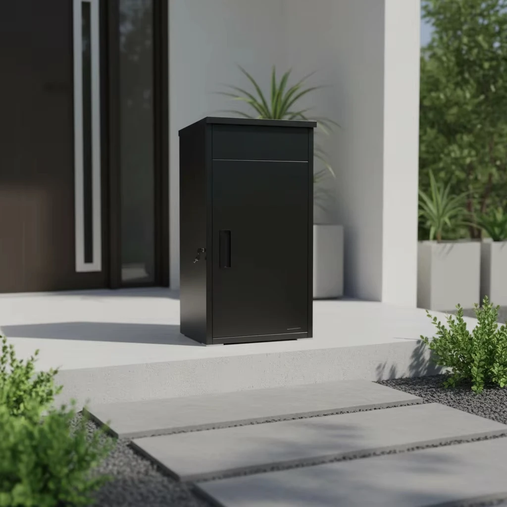 Wholesale Custom Knock Down Design Package Drop Box Outdoor Waterproof Stainless Steel Post Box Anti-Theft Free Standing Mailbox