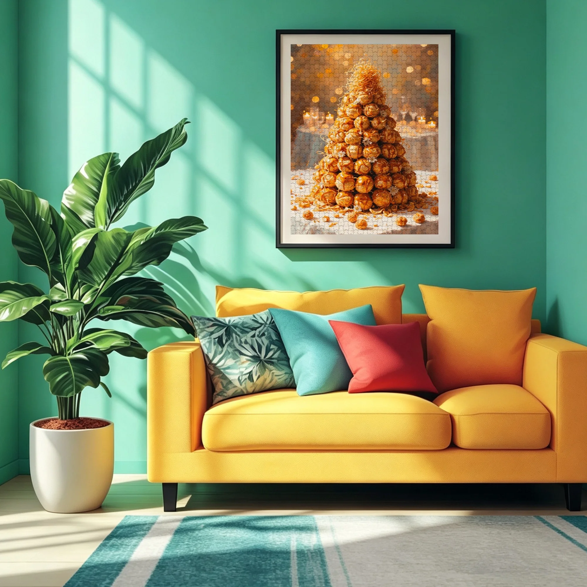 Croquembouche Pastry Tower 300/500/1000 Piece Wooden Jigsaw Puzzle for Adults, Wood Puzzle Game, Brain Teaser Family Board Game, Home Entertainment Gift