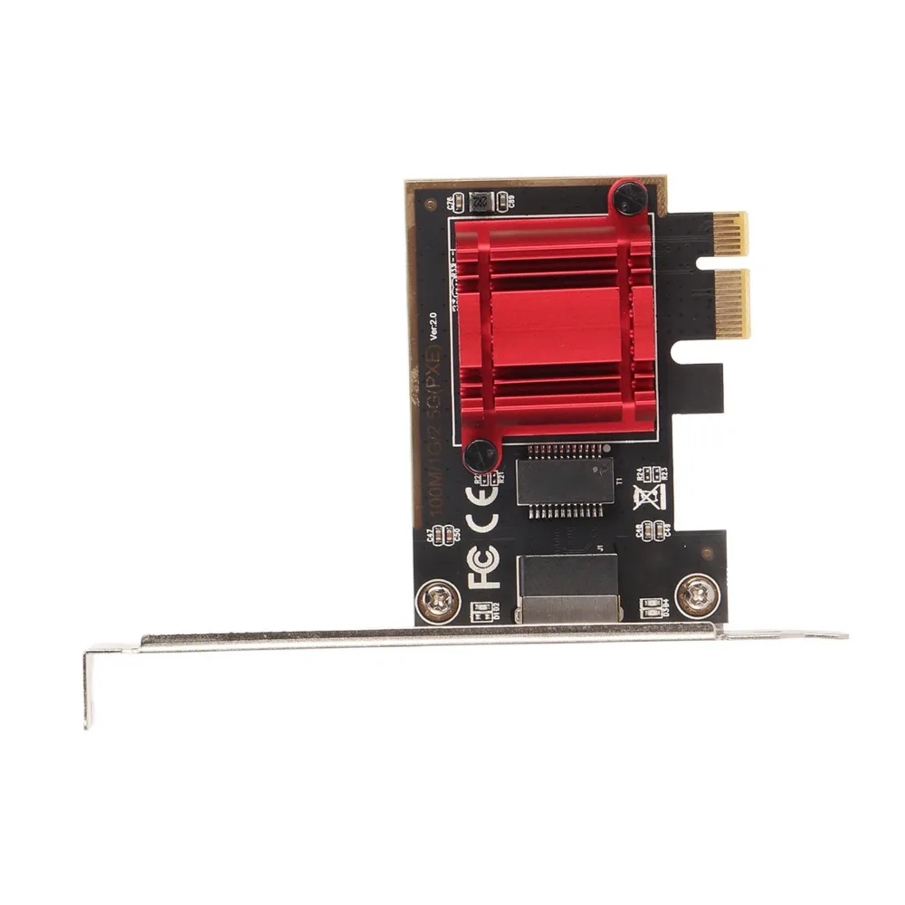 

Сетевой адаптер PCIe 2.5G с портом RJ45, чип RTL8125B, гигабитный сетевой адаптер 10/100/1000/2500 Мбит/с, сетевая карта PCIe