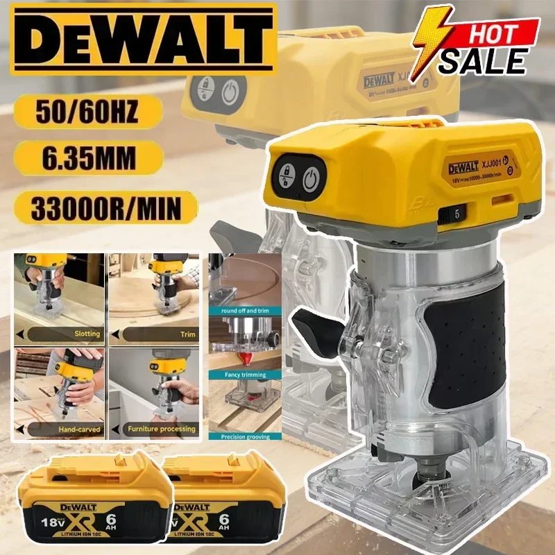 

Dewalt 33000RPM Brushless Electric Trimmer Cordless Woodworking Trimming Machine Wood Router Milling Engraving Slotting Machine