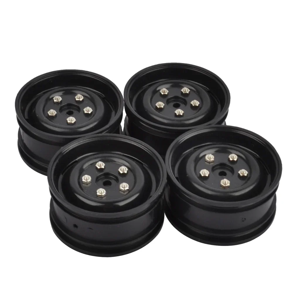 4PCS 1.9\'\' Plastic Wheel Rims for Axial SCX10 Tamiya CC01 D90 PAJERO Trxs TRX4 1:10 RC Rock Crawler