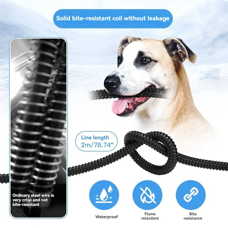 

GIGI 3.2L Heated Water Bowl For Dog Cat Outdoor Heated Dog Bowl Waterproof Heated Pet Bowl Smart Thermal-Dish Winter US Plug