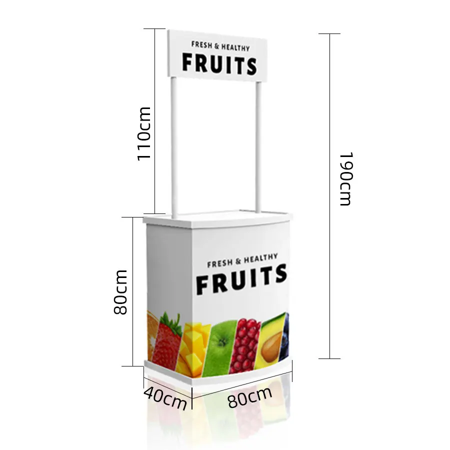 Plastic display stand Sales and marketing PVC promotional counter Showcase