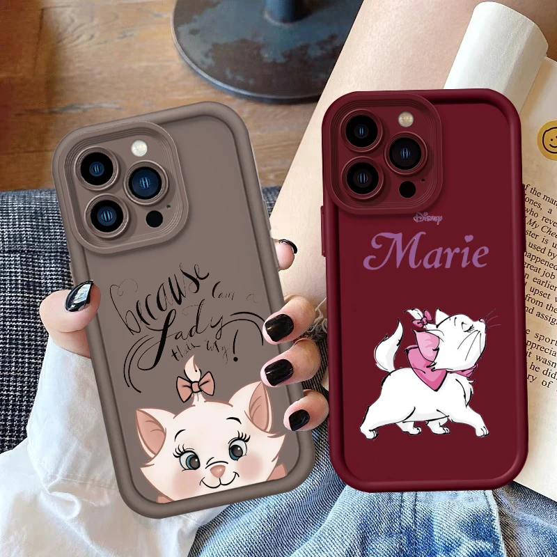 

Disney Marie Cat Cute Eye Ladder For Apple iPhone 15 14 13 12 11 XS XR X Pro Max Plus Back Phone Case