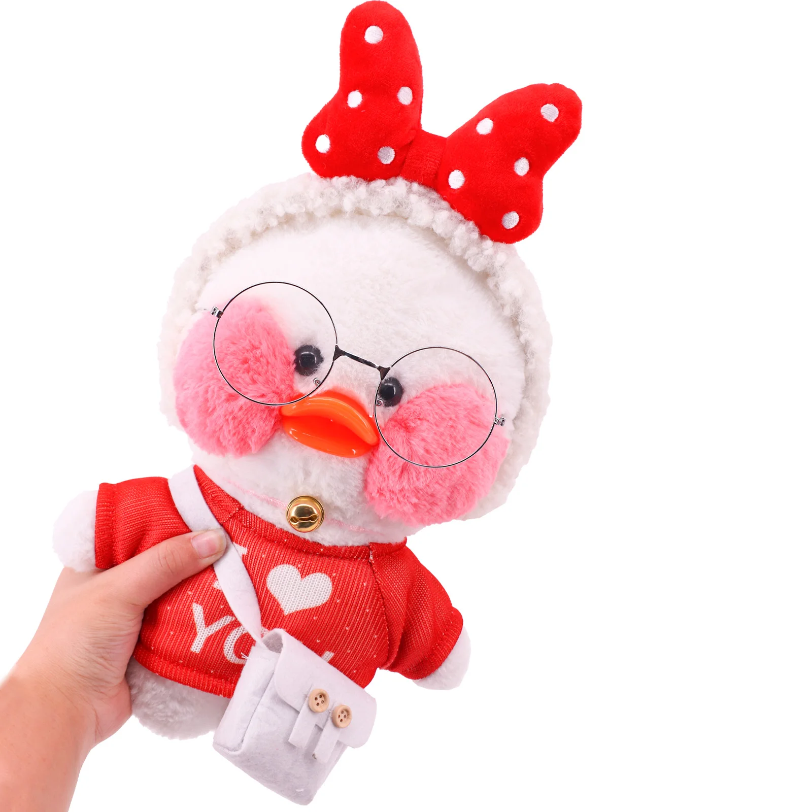 

Duck Clothes 30Cm 5 pcs(including dolls) Accessories Kawaii lalafanfan Stuffed Plush Doll Animal Dolls DIY Children's Toys Gifts