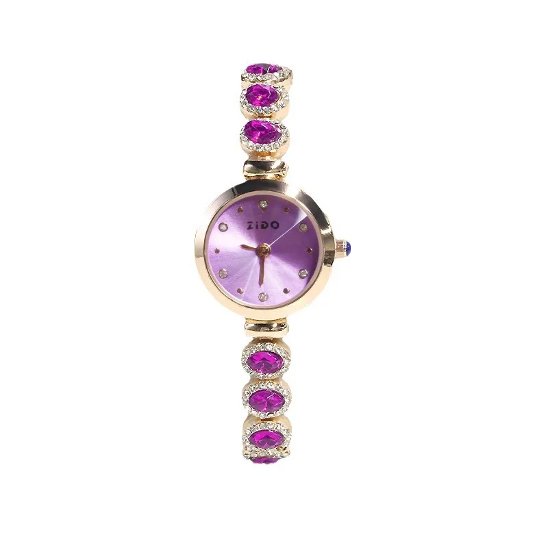 UTHAI-Reloj de lujo ligero para mujer, pulsera de cuarzo, resistente al agua, de alta apariencia, a la moda, 2024