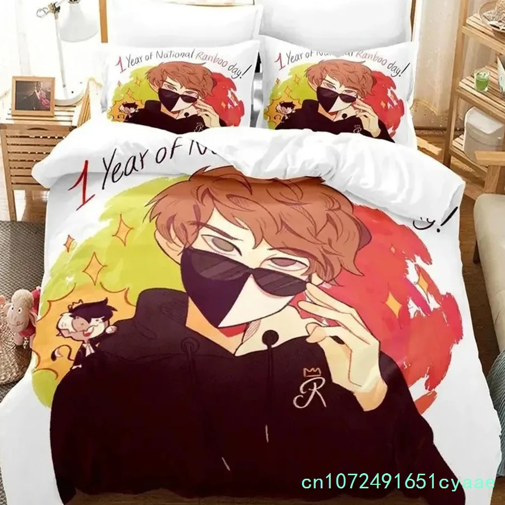 Ranboo Bedding Set 3D Printed Suitable For Bedroom Duvet Cover Set With Pillowcases Kids Home Textile