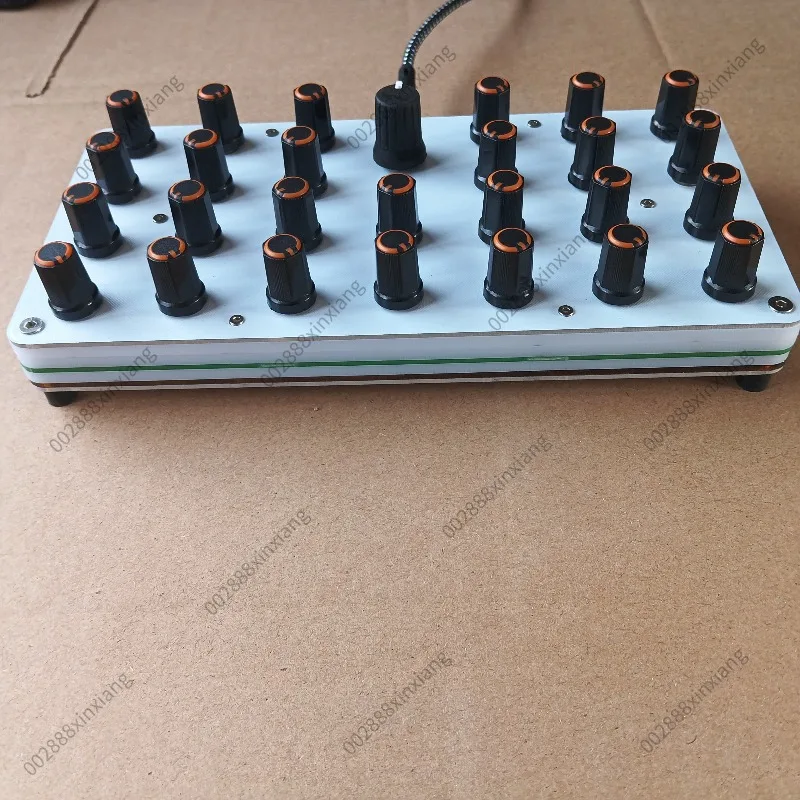 27 MIDI Rotary Knobs Controller, Programmable Custom CC Messages, USB-C MIDI Mix Control Panel for DAW Music Production Software