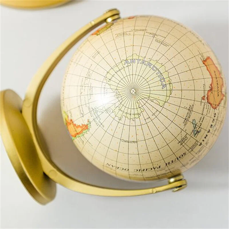 Full English Omnidirectional World  Globe Sphere Diameter 10cm Desk MINI Teaching Globe PVC ABS Material 720° and 360° Rotation