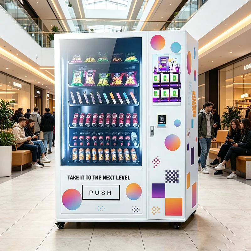Durable Heavy Duty Combo Vending Machine for Public Places Self Service Retail