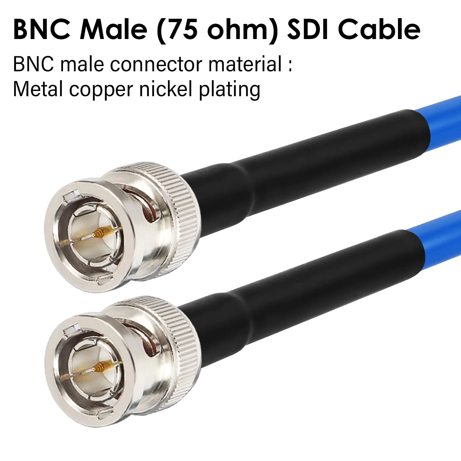 1Pcs ss402 BNC Cable SDI Cable 3G/6G/12G (Belden 1694A) 75 Ohm Mini BNC Male Cable Supports HD-SDI/3G-SDI /4K/8K SDI Video Cable