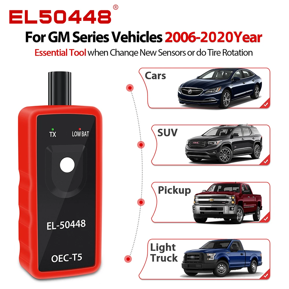 Universal Car TPMS Reset Tool EL-50448 E508 Automotive Tire Pressure Monitoring Sensor System Reset Tool for GM Series Vehicles