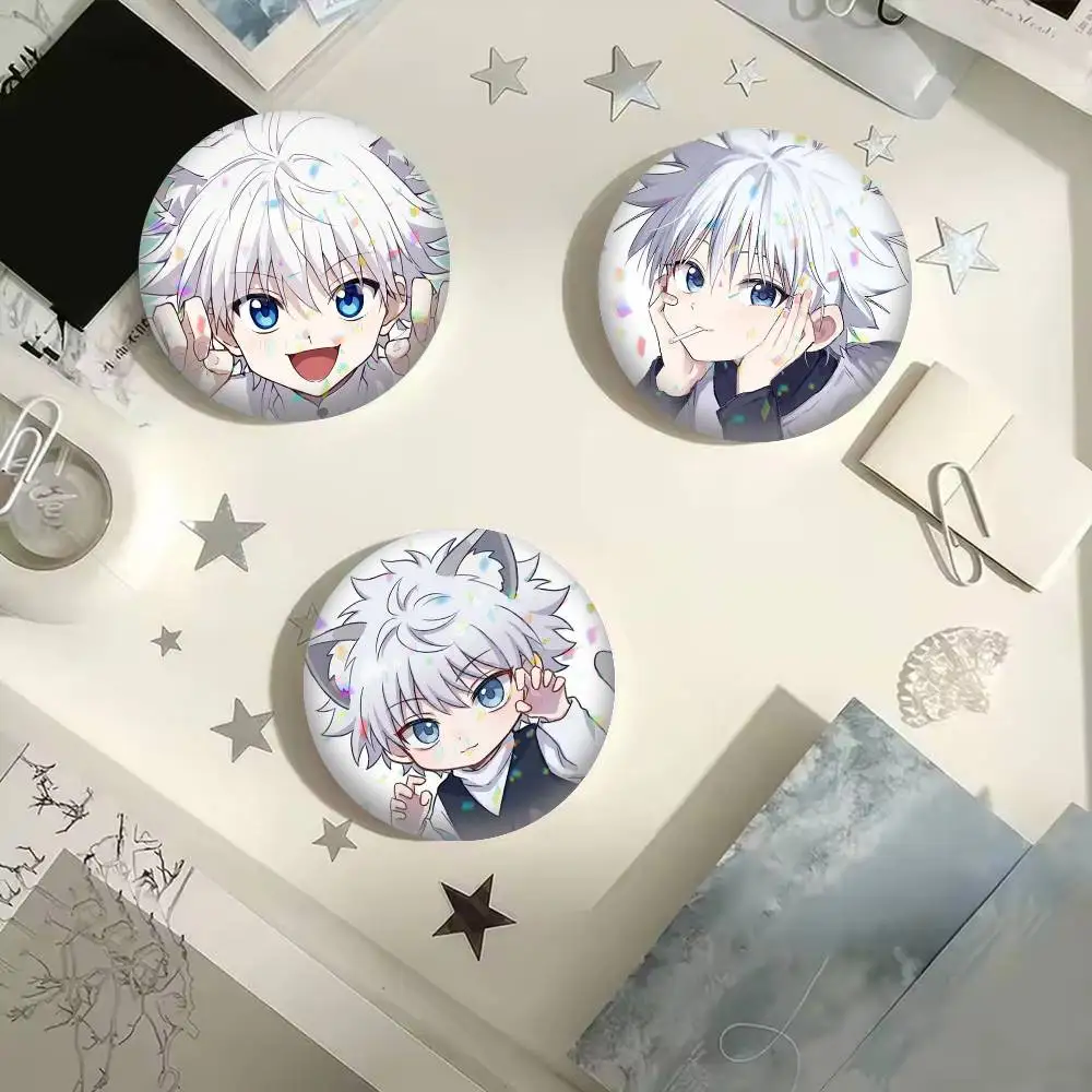 HUNTER K-Killua Zoldyck  25mm 32mm 44mm 58mm 75mm Brooches Badges Pins for Accessories Gift