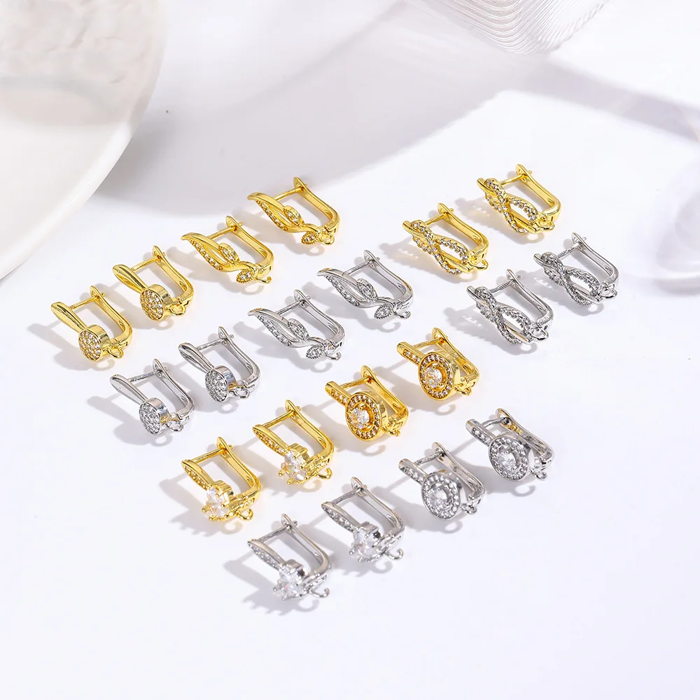 

5Pair of original design love wings infinite symbol earrings ear hook earrings jewelry DIY accessories making materials