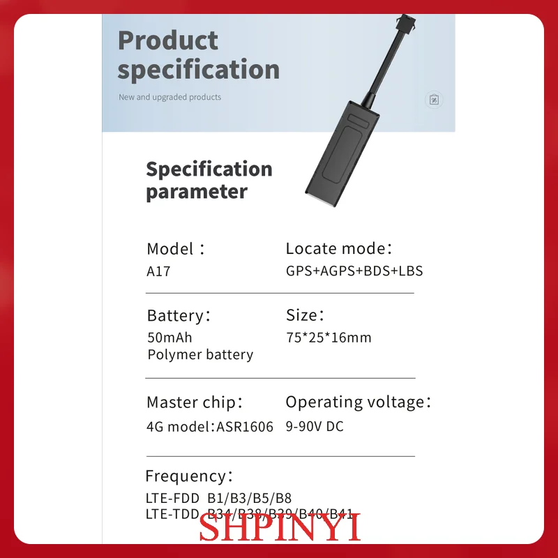 

GPS-локатор Airs 9 90 В Ce A17 B1 B3 B5 B8 Нет Asr1606 Портативный GPS-трекер 2023