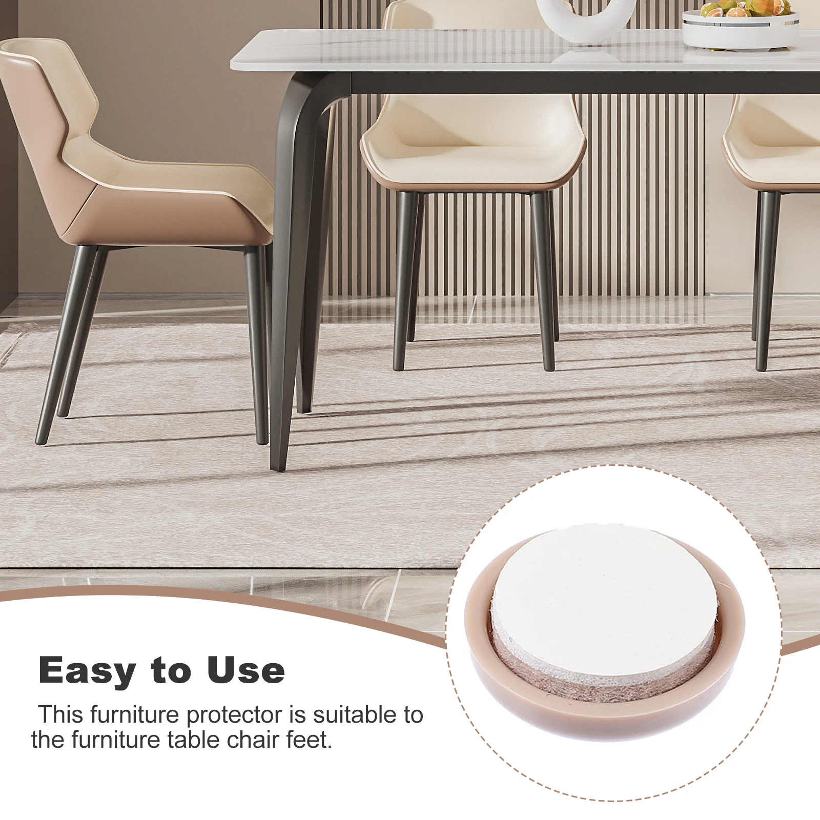 

16 Pcs Chair Sliding Protectors Non slip Pads Furniture Leg Bottom Mats Glide Pad Floor Protector for Moving Legs Grippers