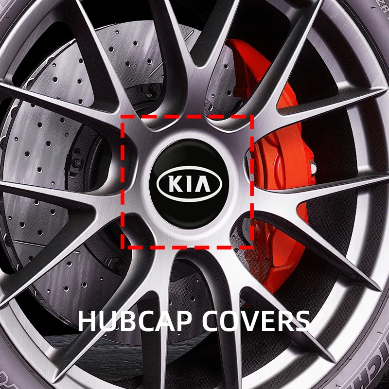 56mm Car Wheel Center Hub Caps Sticker Emblem Accessories For EV6 Sorento Niro Stinger Ceed Carnival K5 K9 Soul Carens VQ Ca