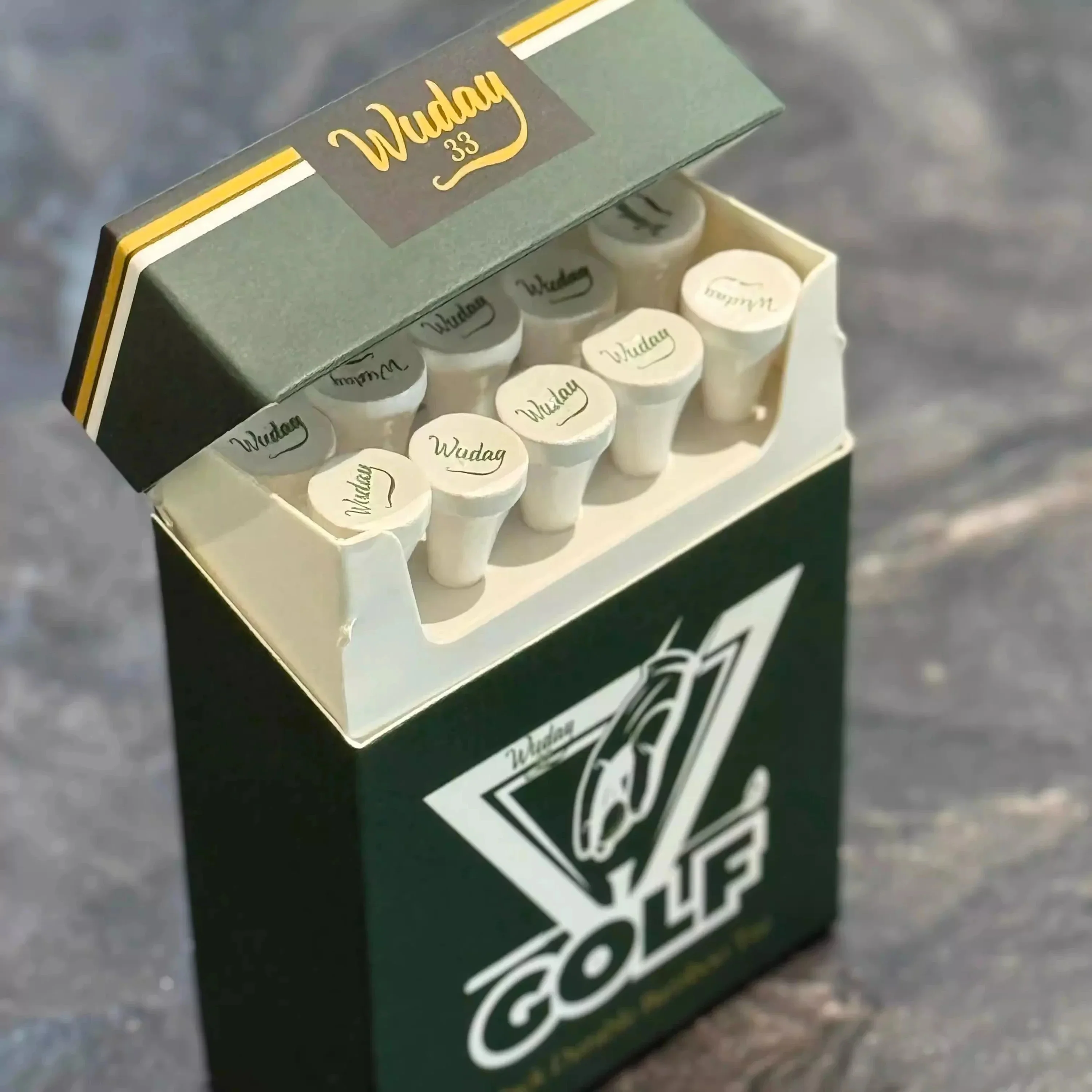 Golf Tee Box Set 10 Pieces 70mm Practical Portable Driver Golf Ball Tee Stand Golf Equipment Accessory for Golf Fans
